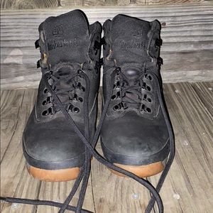 Black Timberland High top Boots